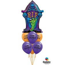 Bouquet-71 RIP Tombstone Qualatex #18571 60152-6